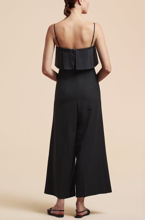 REBECCA TAYLOR REBECCA TAYLOR TUXEDO WIDE LEG JUMPSUIT 