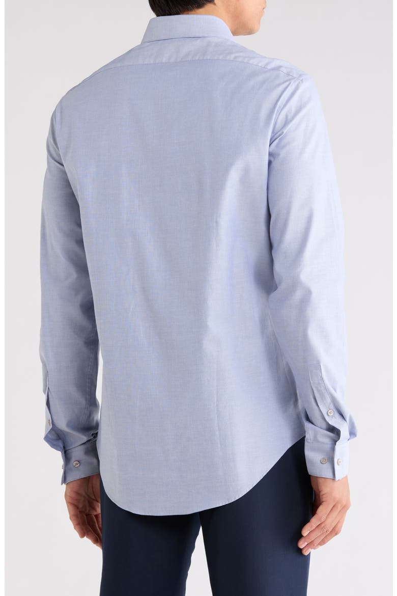 Slim Fit Cotton Dress Shirt, Alternate, color, DENIM