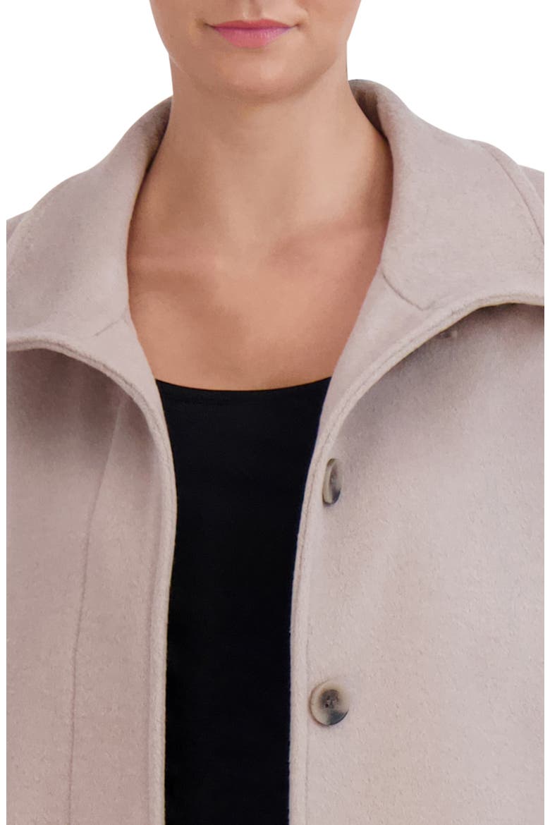 Longline Wool Blend Coat, Alternate, color, STONE