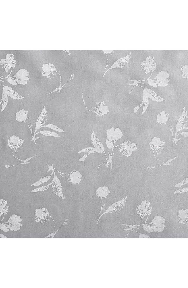 Calvin Klein White Flowers 300 Thread Count Sateen Sheet Set, Alternate, color, Plum