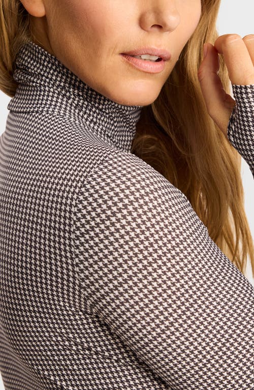 Commando Classic Turtleneck Microfiber Thong Bodysuit In Gray