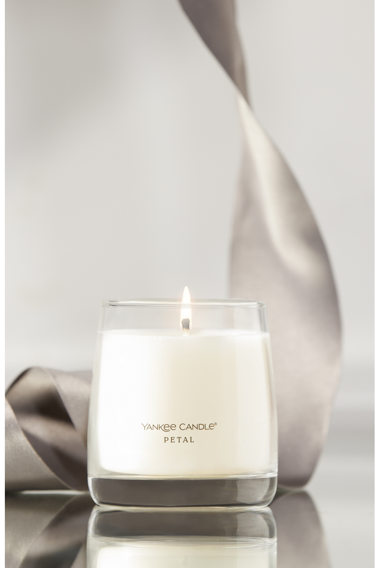 Petal Premium Small Scented Jar Candle, Alternate, color, White