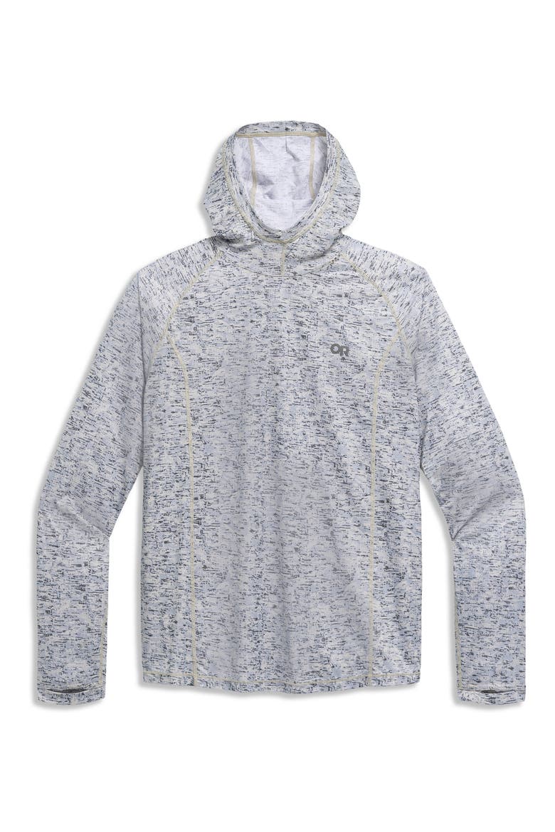 Echo Recycled Polyester Hoodie, Alternate, color, OYSTER TRAVERSE PRINT
