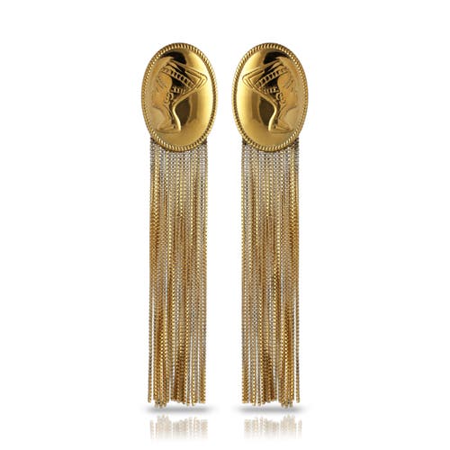 Sucré Couture Neffie Fringe Earrings in Gold  product