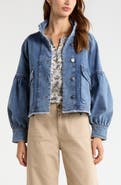 Treasure & Bond Blouse Sleeve Denim Jacket