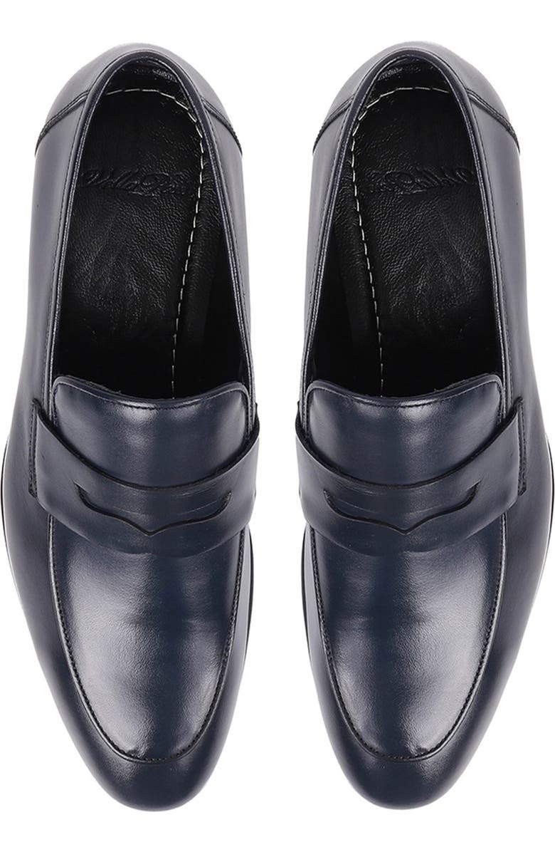 VELLAPAIS Decalle Penny Loafer, Alternate, color, Navy Blue