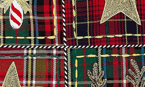 Mackenzie-childs Mackenzie Childs Holiday Squares Throw Pillow In Red