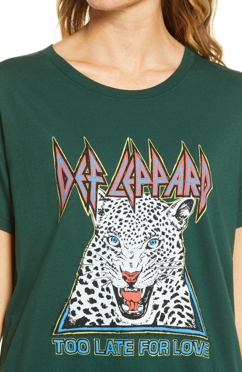 Daydreamer Def Leppard Too Late for Love Graphic Tee, Alternate, color, 