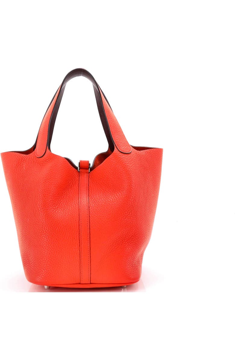 Pre-Owned Hermes Eclat Picotin Lock Bag Clemence MM, Alternate, color, Orange Poppy