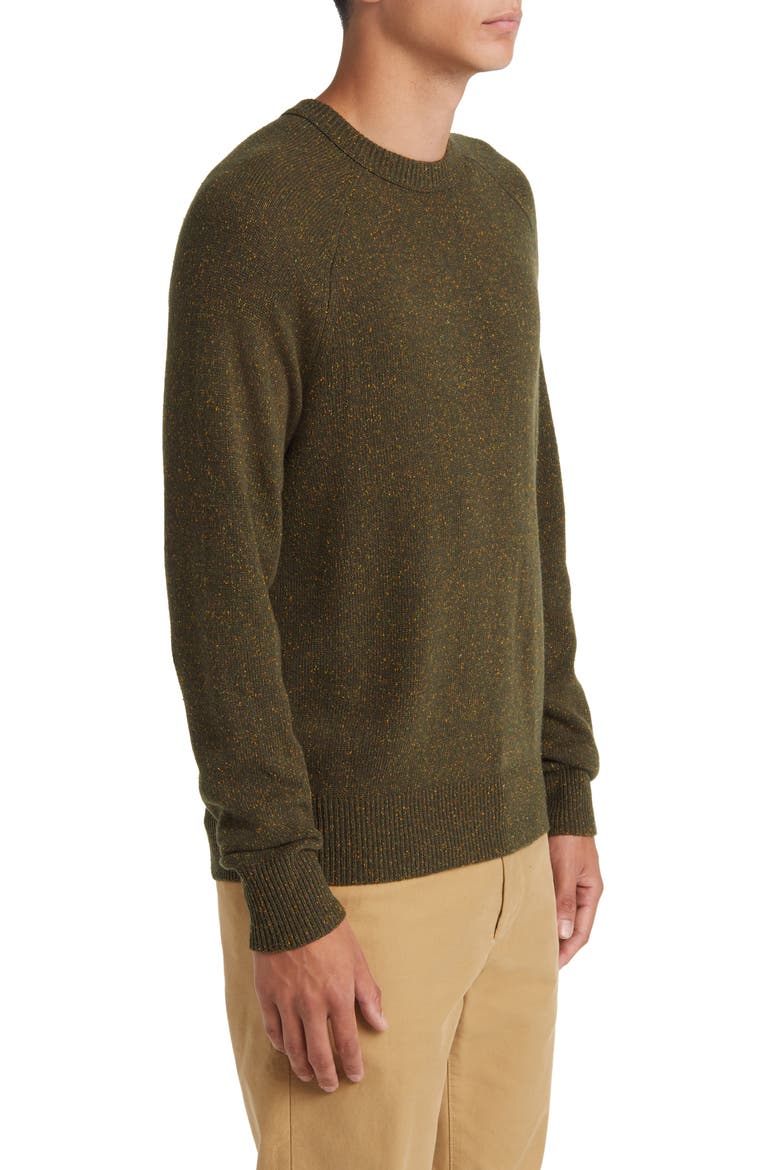 Donegal Wool Blend Sweater, Alternate, color, ARMY GREEN MULTI
