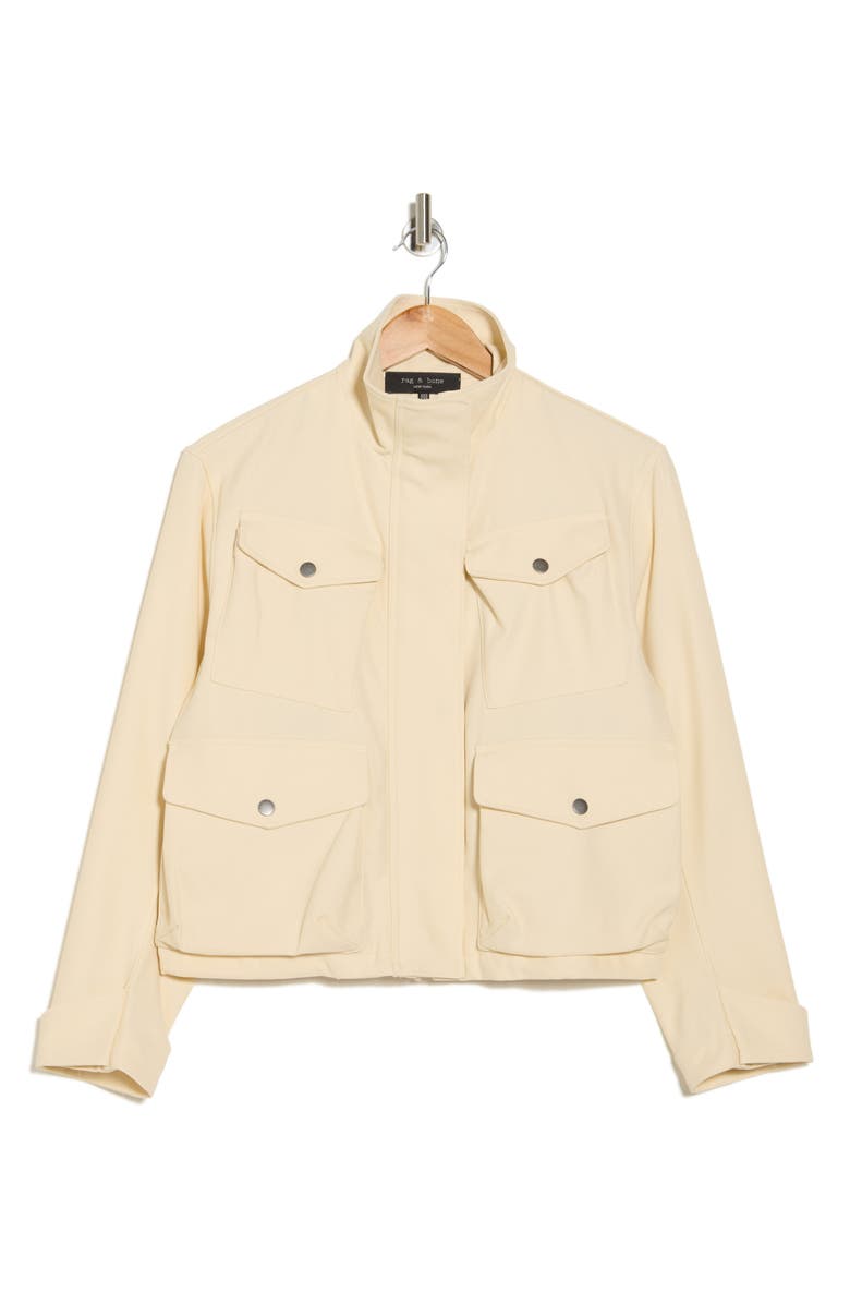 rag & bone Trail Crop Jacket, Alternate, color, Ecru