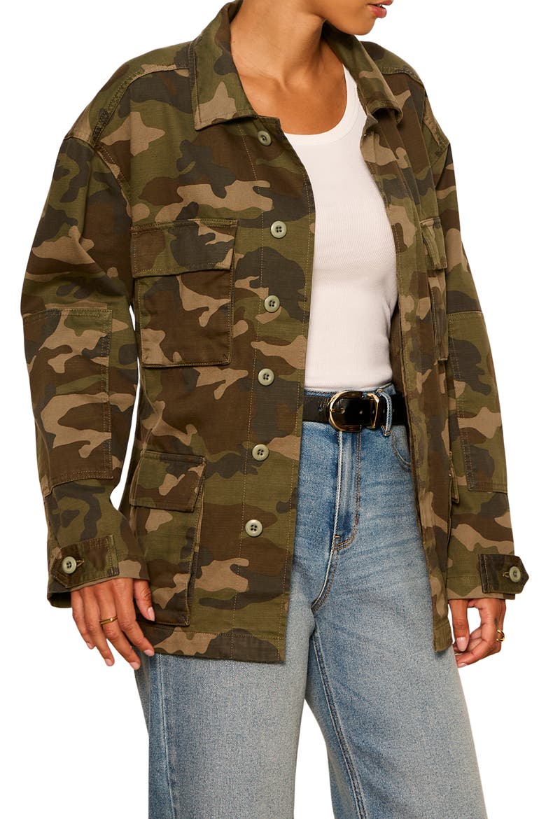 Reissue Camo Cotton Field Jacket, Alternate, color, RIDGE CAMO GREEN