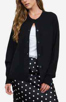 Ribbed Crewneck Cardigan