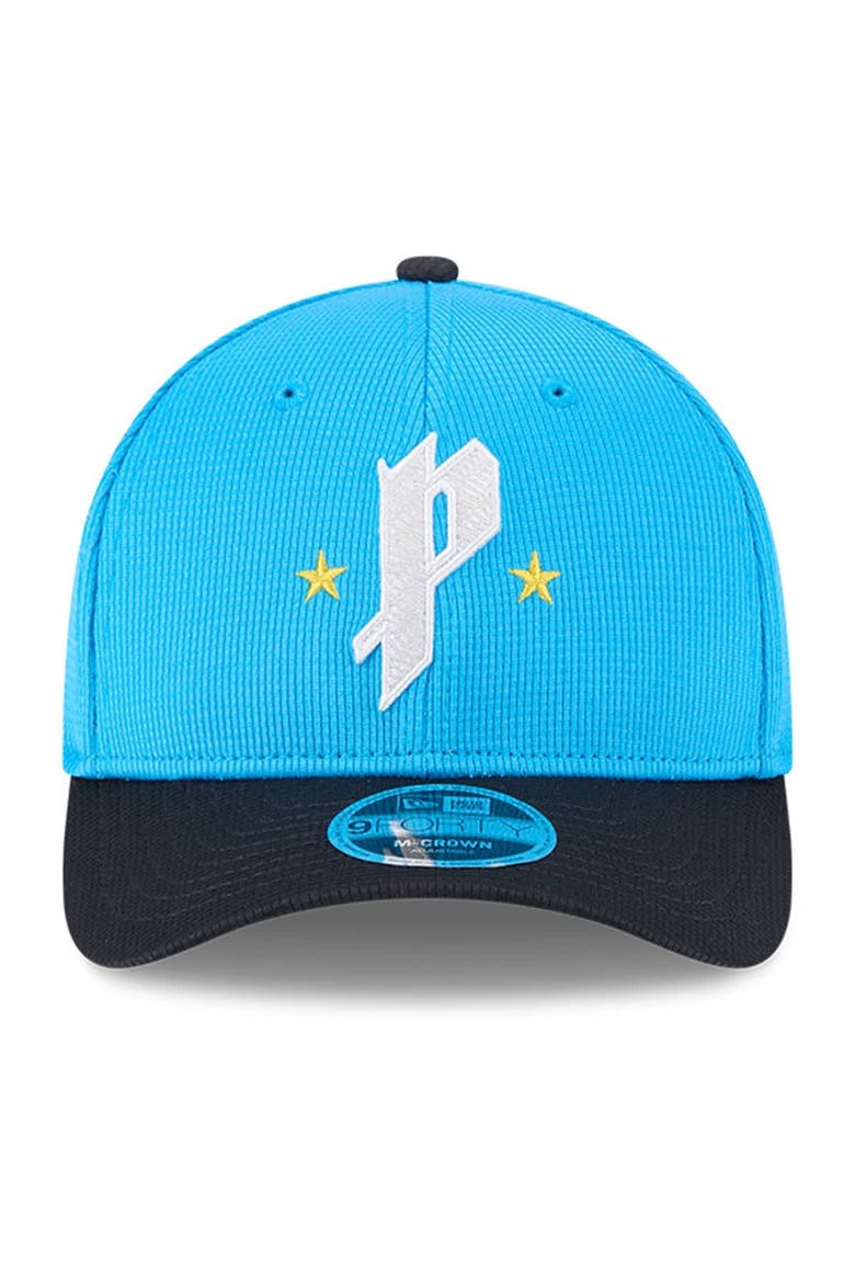 Men's New Era Neptune Blue/Navy Philadelphia Phillies City Connect Batting Practice 9FORTY M-Crown Adjustable Hat, Alternate, color, Neptune Blue