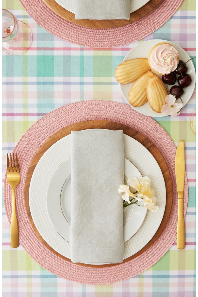 Spring Plaid Tablecloth, Alternate, color, MULTI