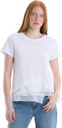 Wilt Boxy Short Sleeve Mixed Hem