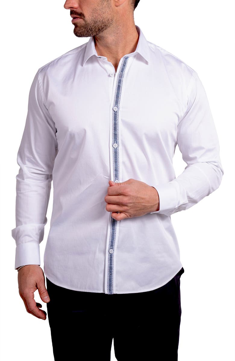 Maceoo Blacklabel Ascension0071 White Button-Up Shirt, Alternate, color, White