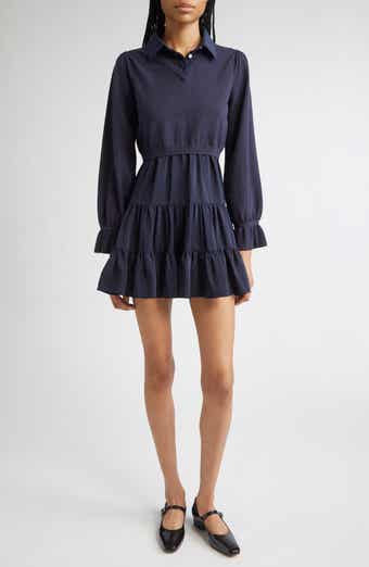 Cinq à Sept Luciana Long Sleeve Tiered Shirtdress