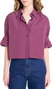 TWP Next Ex Crop Cotton Button-Up Shirt