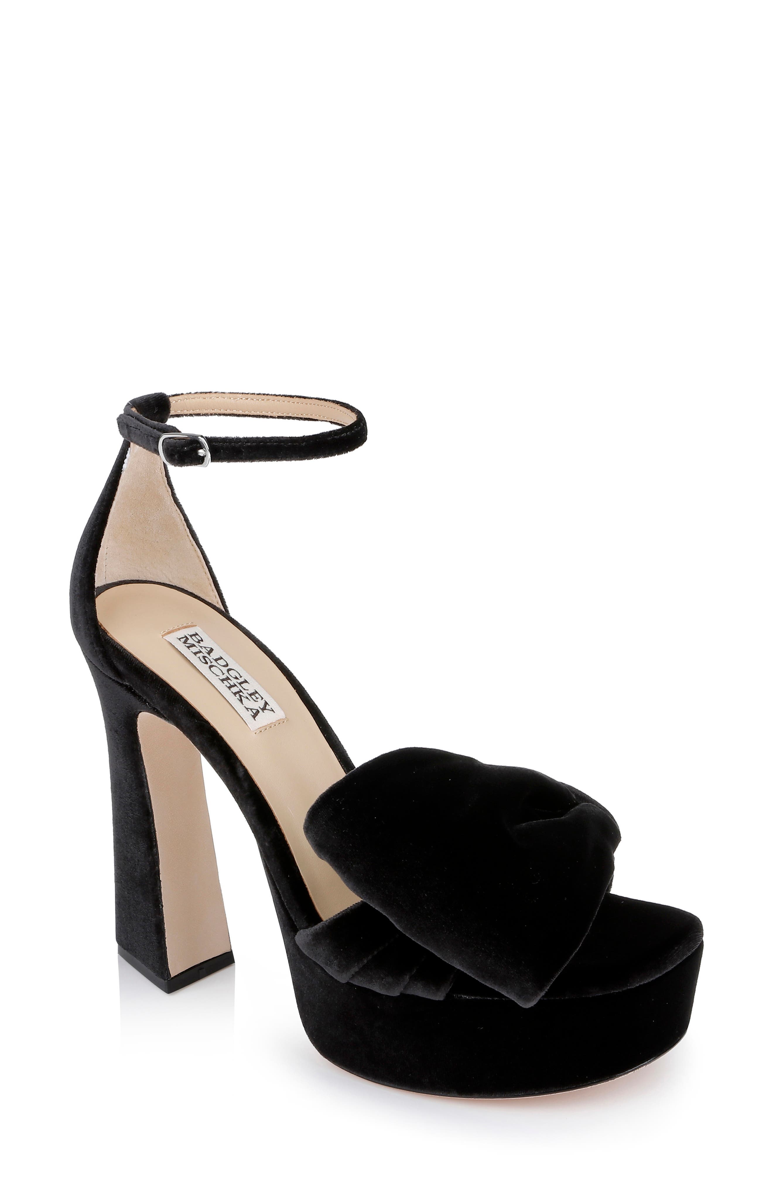 Badgley Mischka Collection Alora II Ankle Strap Platform Sandal, Main, color, 
