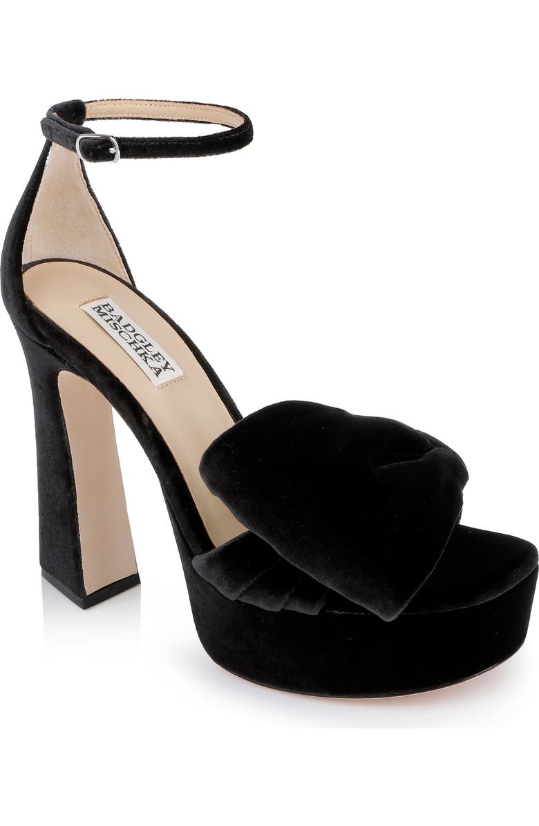 Badgley Mischka Collection Alora II Ankle Strap Platform Sandal, Main, color,