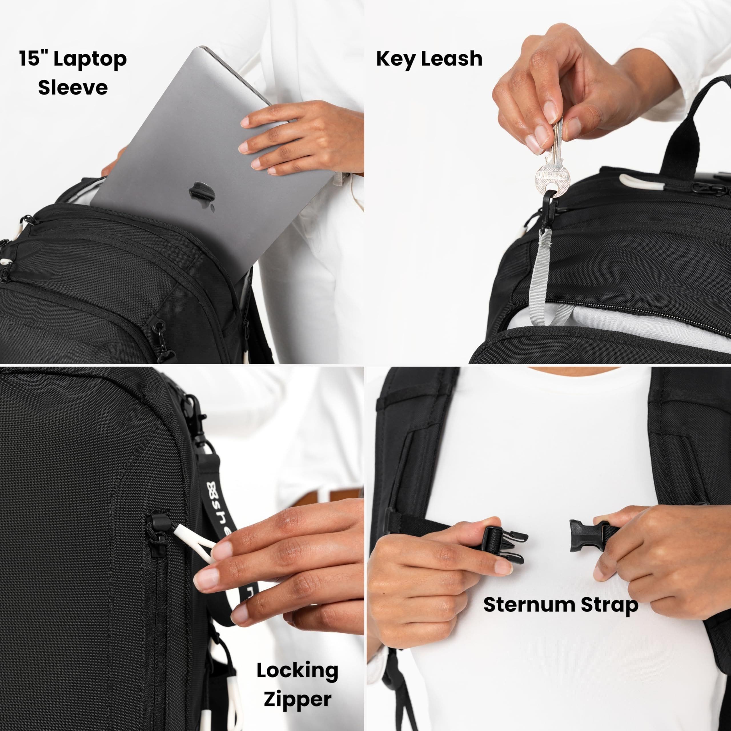 Sherpani Getaway  RFID Protection Laptop Backpack, 22L, Fits 15'' Laptop, Wasabi Stone, Alternate, color, Wasabi Stone