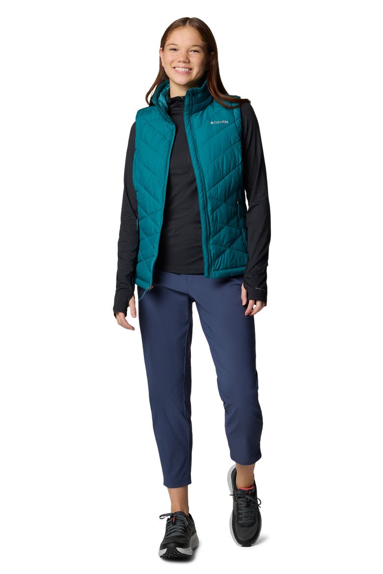 Heavenly II Water Repellent Quilted Vest, Alternate, color, RIVER BLUE