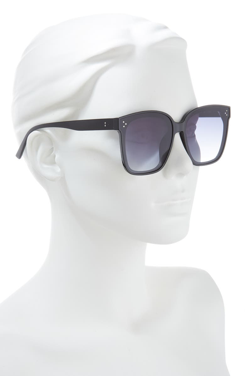 Vince Camuto 63mm Square Sunglasses, Alternate, color, Black