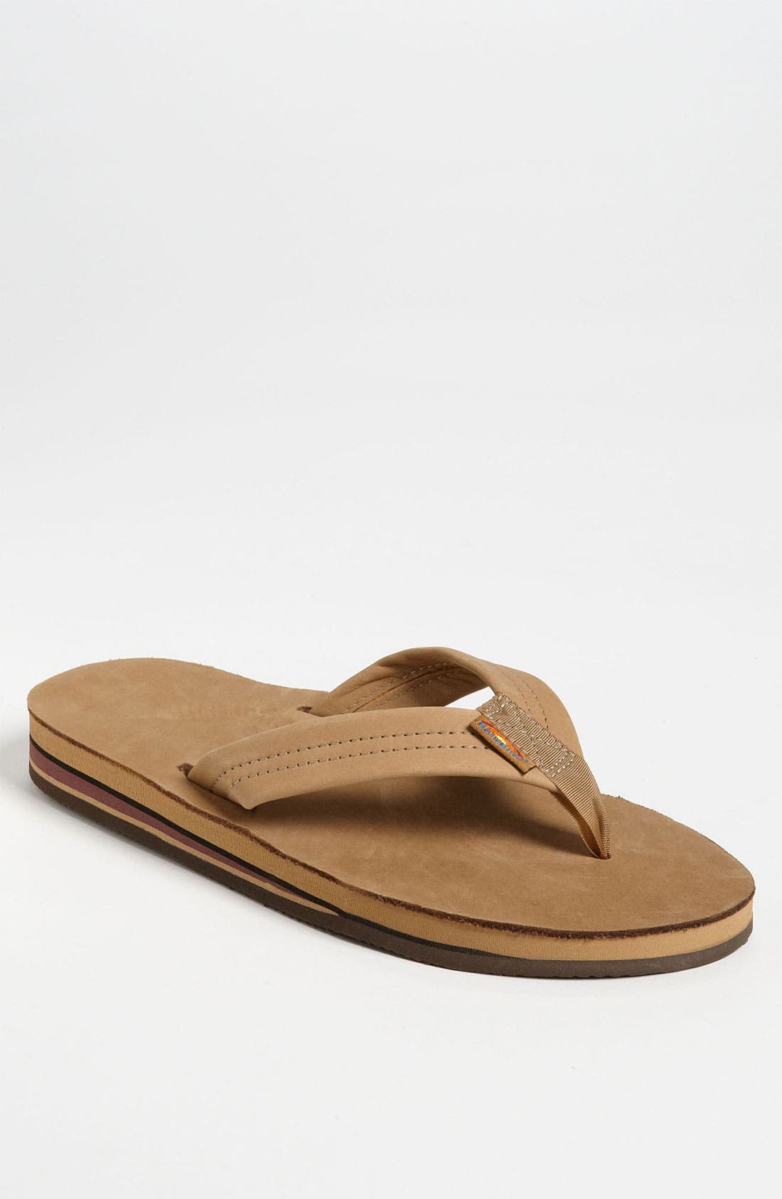 Rainbow 302Alts Double Layer Arch Sandal, Main, color, SIERRA BROWN