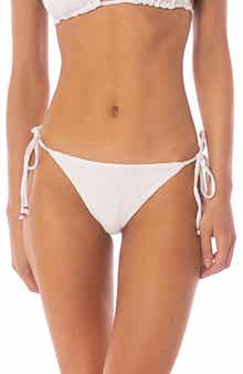 Maaji White Whisper Shinning Reversible Bikini Bottoms