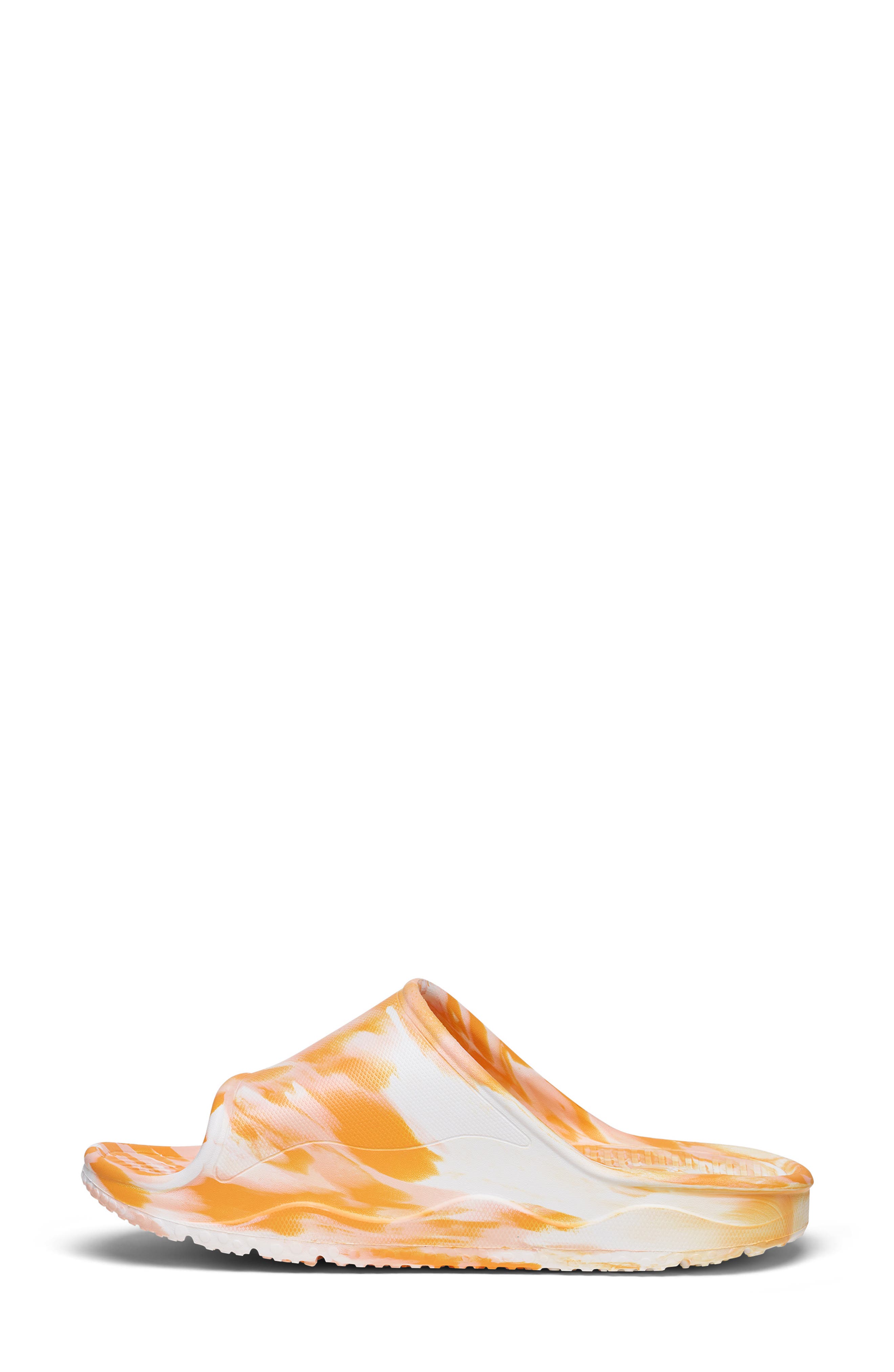 Beer Foamie Slide Sandal, Alternate, color, PAPAYA MULTI