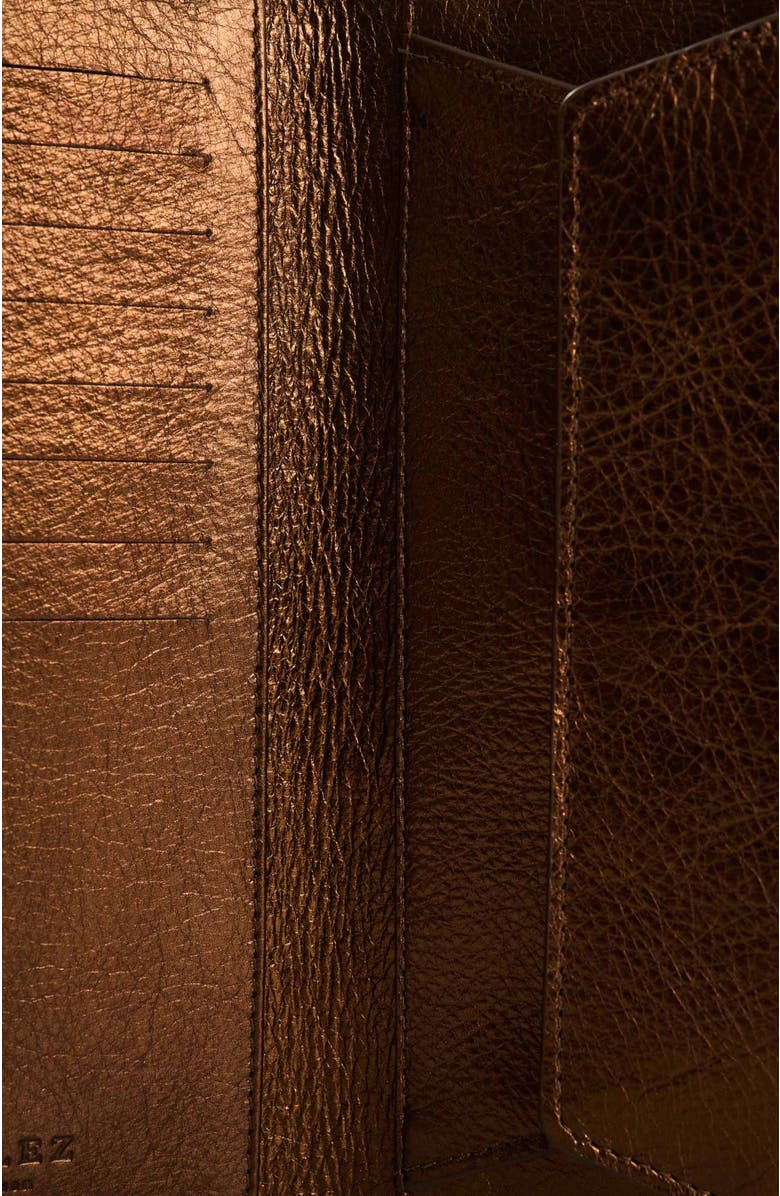 Velez Leather Bifold Large Wallet Designed with 8 internal card, Alternate, color, Bronze