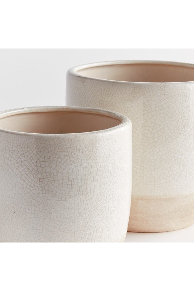 Leona Flowerpot Planters, Set of 2, Alternate, color, Beige