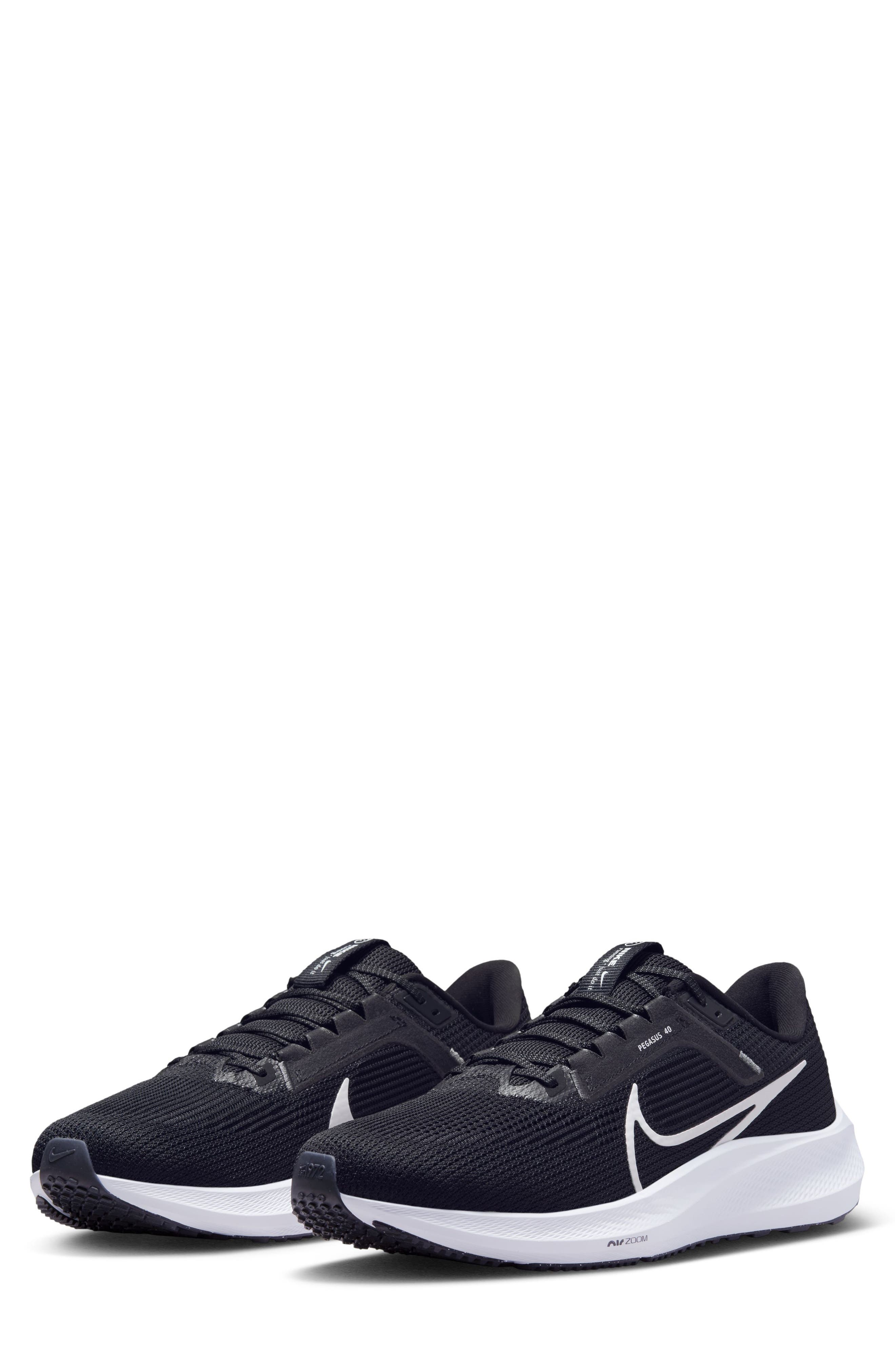 Nike Air Zoom Pegasus 40 Running Shoe, Main, color, Black/ White/ Iron Grey