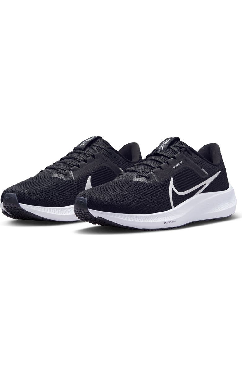Nike Air Zoom Pegasus 40 Running Shoe, Main, color, Black/ White/ Iron Grey