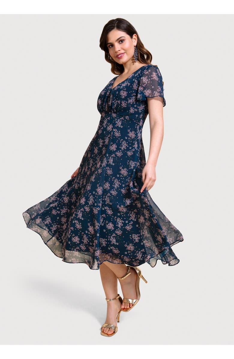Alie Street London Miranda Dress, Main, color, Ditsy Navy Floral