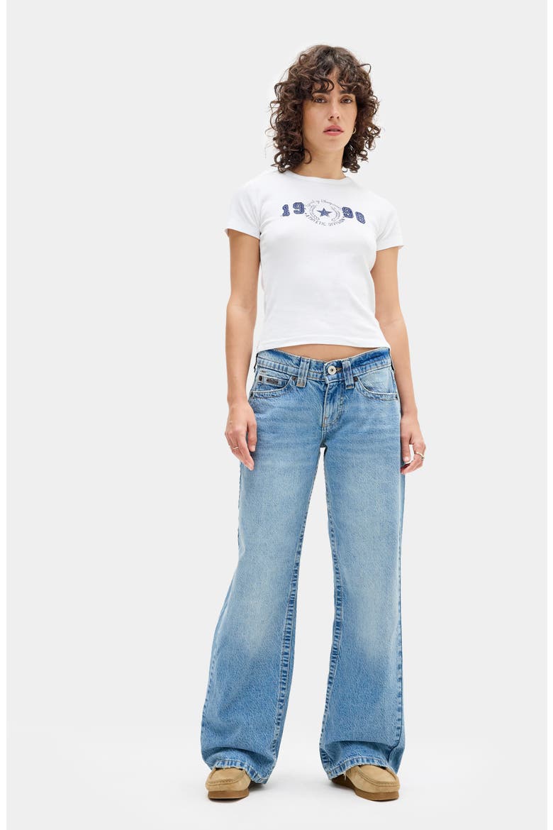 Kayla Low Rider Wide Leg Jeans, Alternate, color, LIGHT VINTAGE