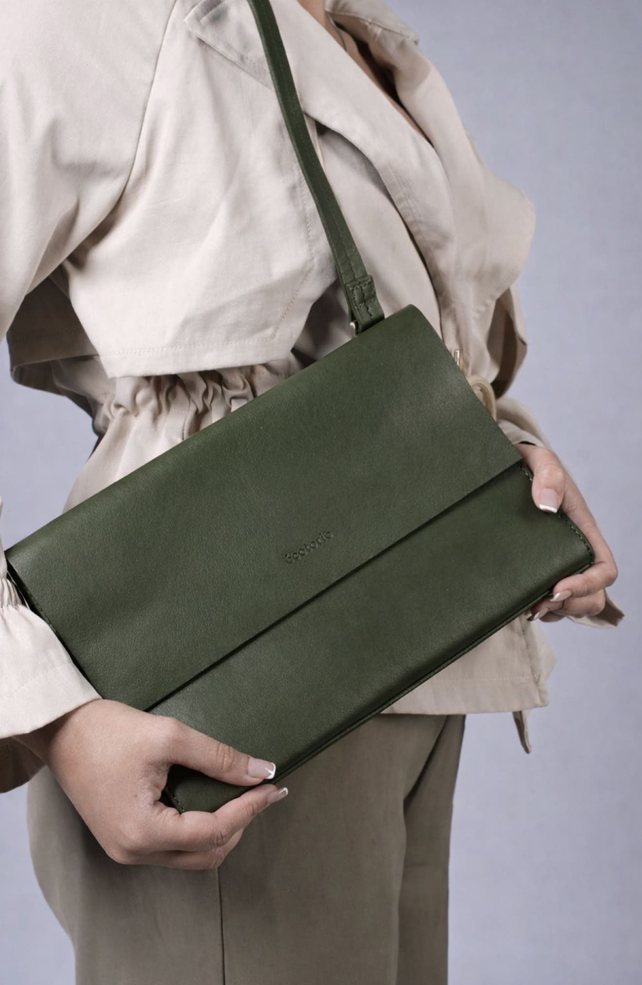 Betty Leather Crossbody Bag, Alternate, color, DARK MOSS