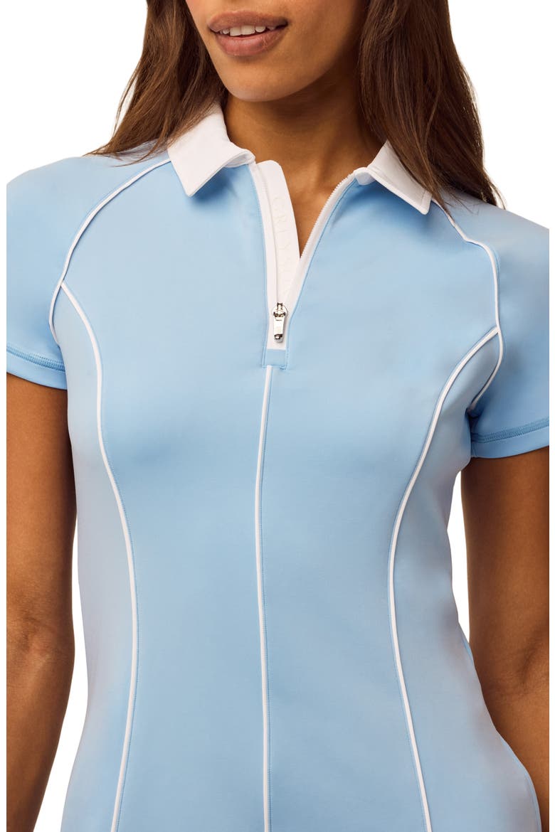 Soleil Polo Dress, Alternate, color, WOLF BLUE
