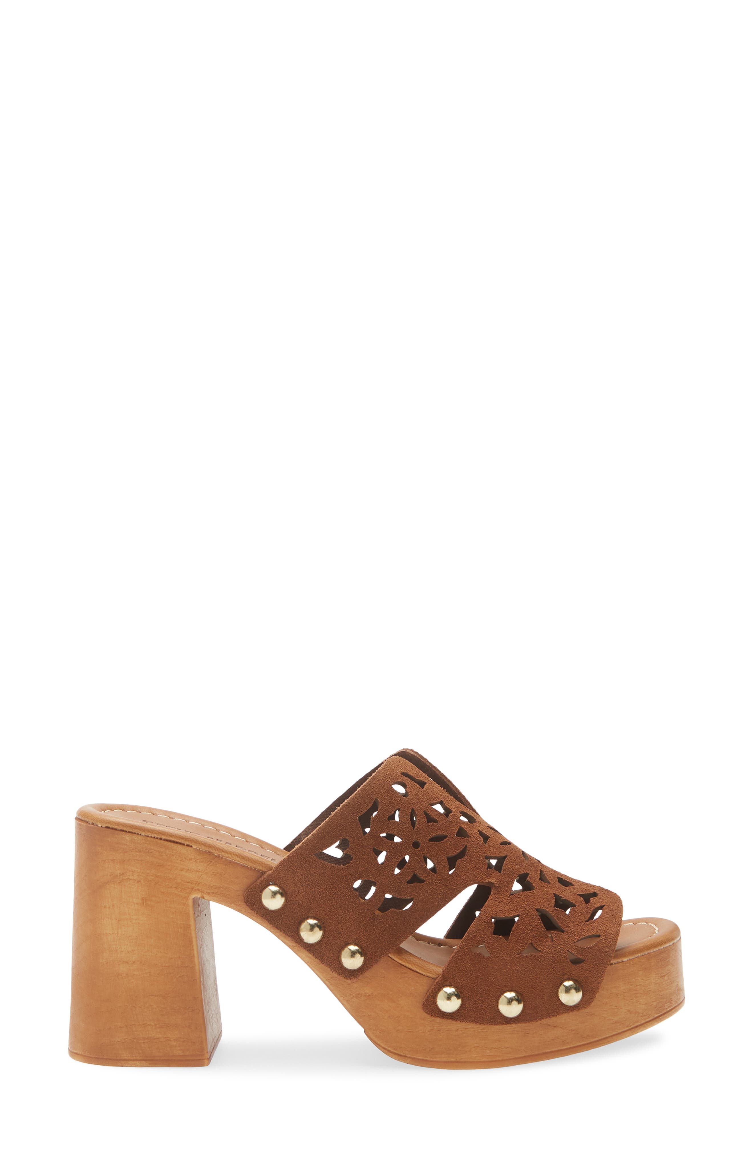 Steve Madden Sunkissed Platform Sandal, Alternate, color, Chestnut Suede