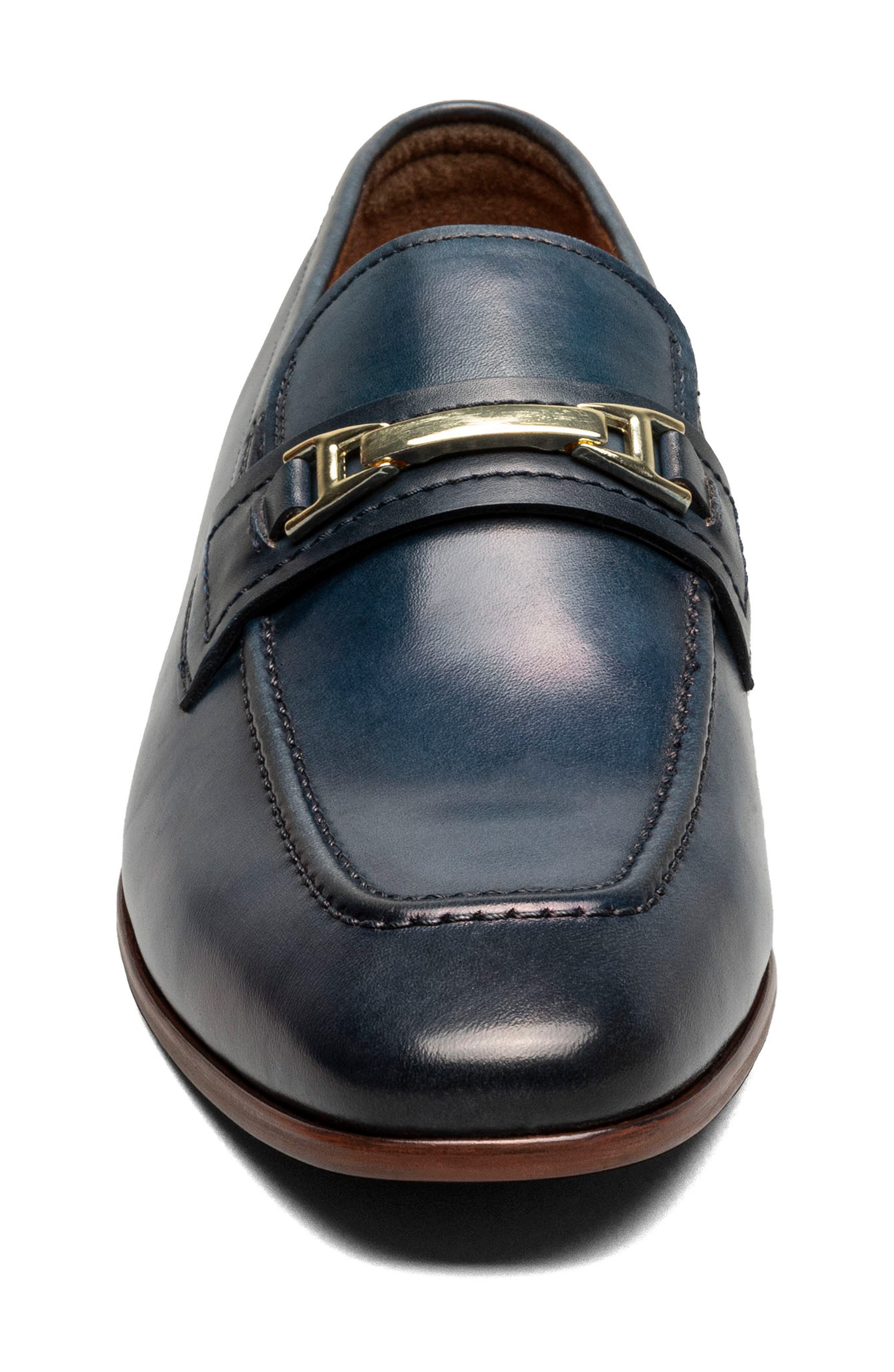 Stacy Adams Glendon Moc Toe Loafer, Alternate, color, Blue