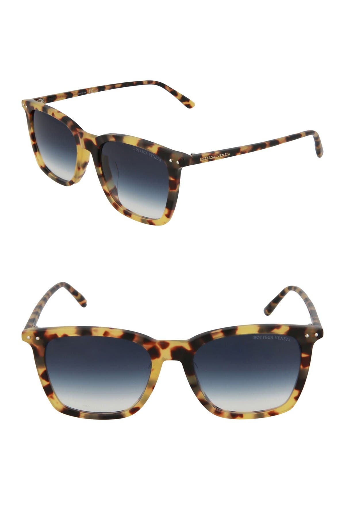 Bottega Veneta Core Club 53mm Square Sunglasses