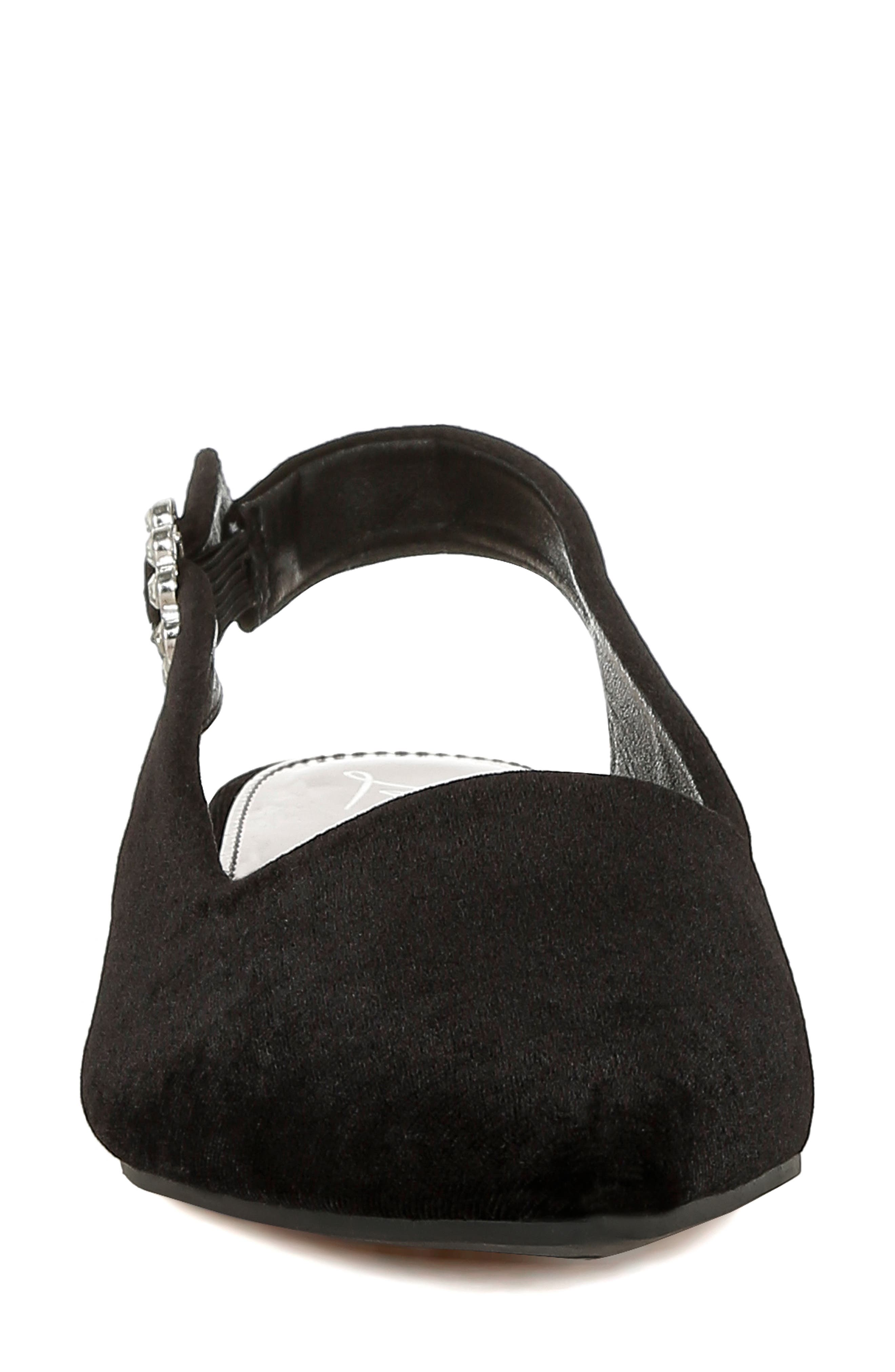 LONDON RAG Dolan Slingback Flat, Alternate, color, Black