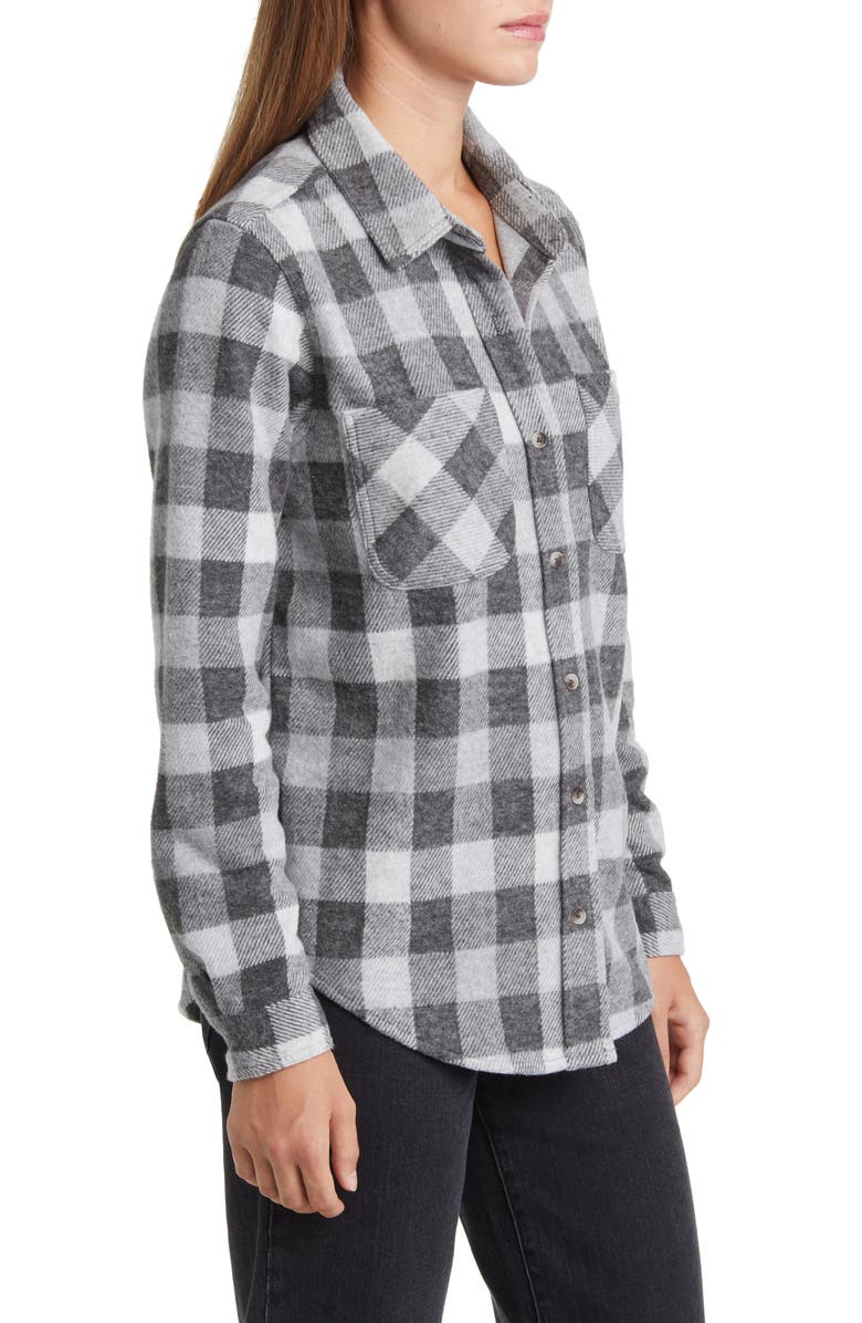 beachlunchlounge Plaid Jacquard Knit Shacket, Alternate, color,