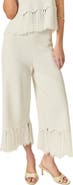 English Factory Fringe Detail Knit Pants