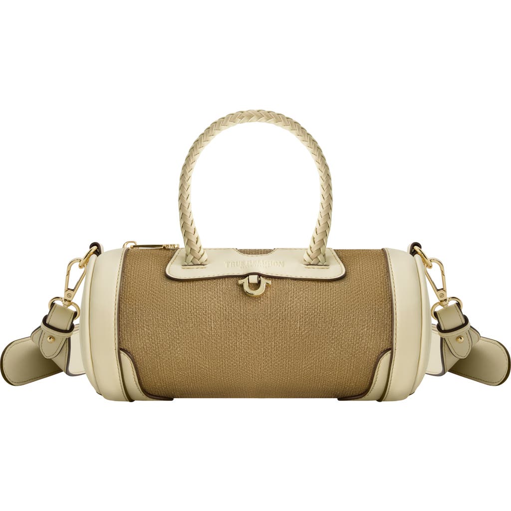 True Religion Quede Mini Duffel Crossbody Bag In Brown