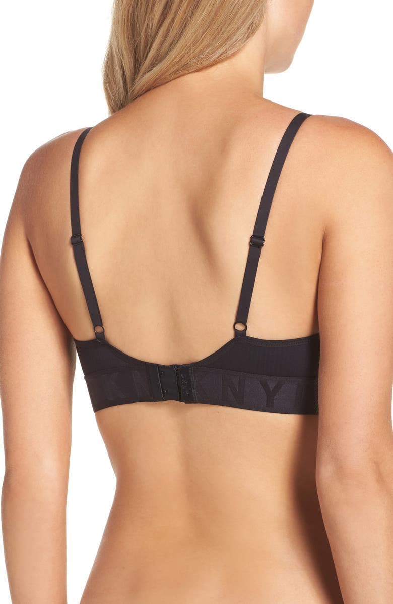 DKNY Seamless Litewear Rib Bralette, Alternate, color, 