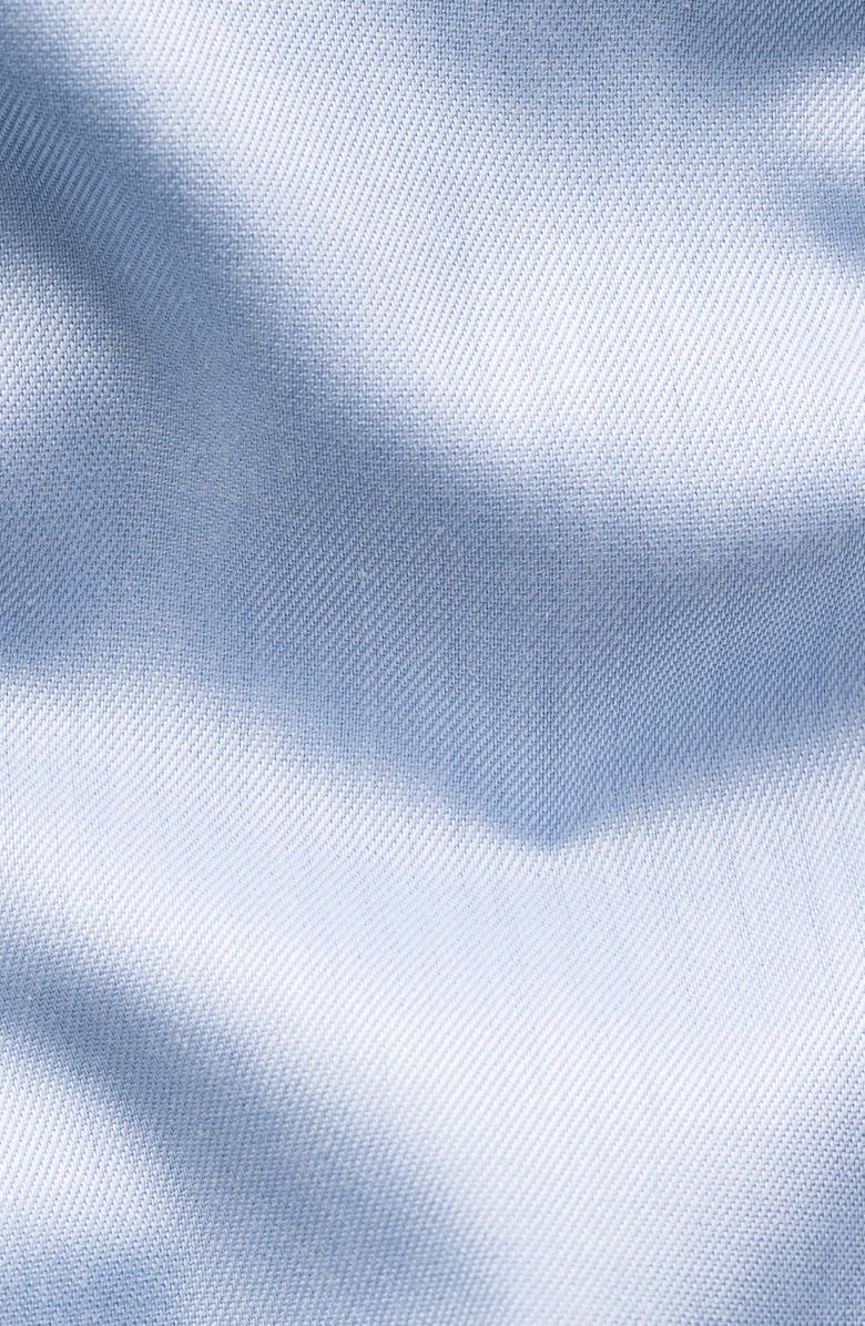 Eton Contemporary Fit Solid Cotton Dress Shirt, Alternate, color, Light Blue