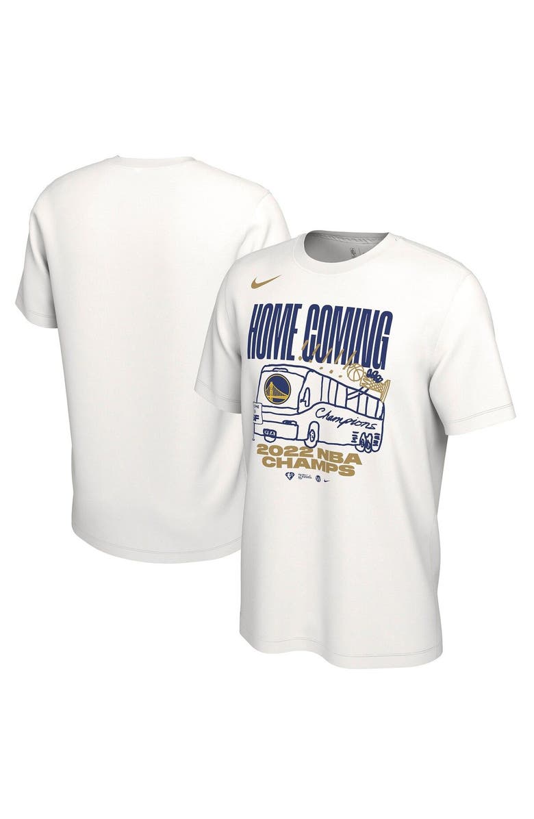 Nike Men's Nike White Golden State Warriors 2022 NBA Finals Champions Celebration Parade T-Shirt, Main, color, 