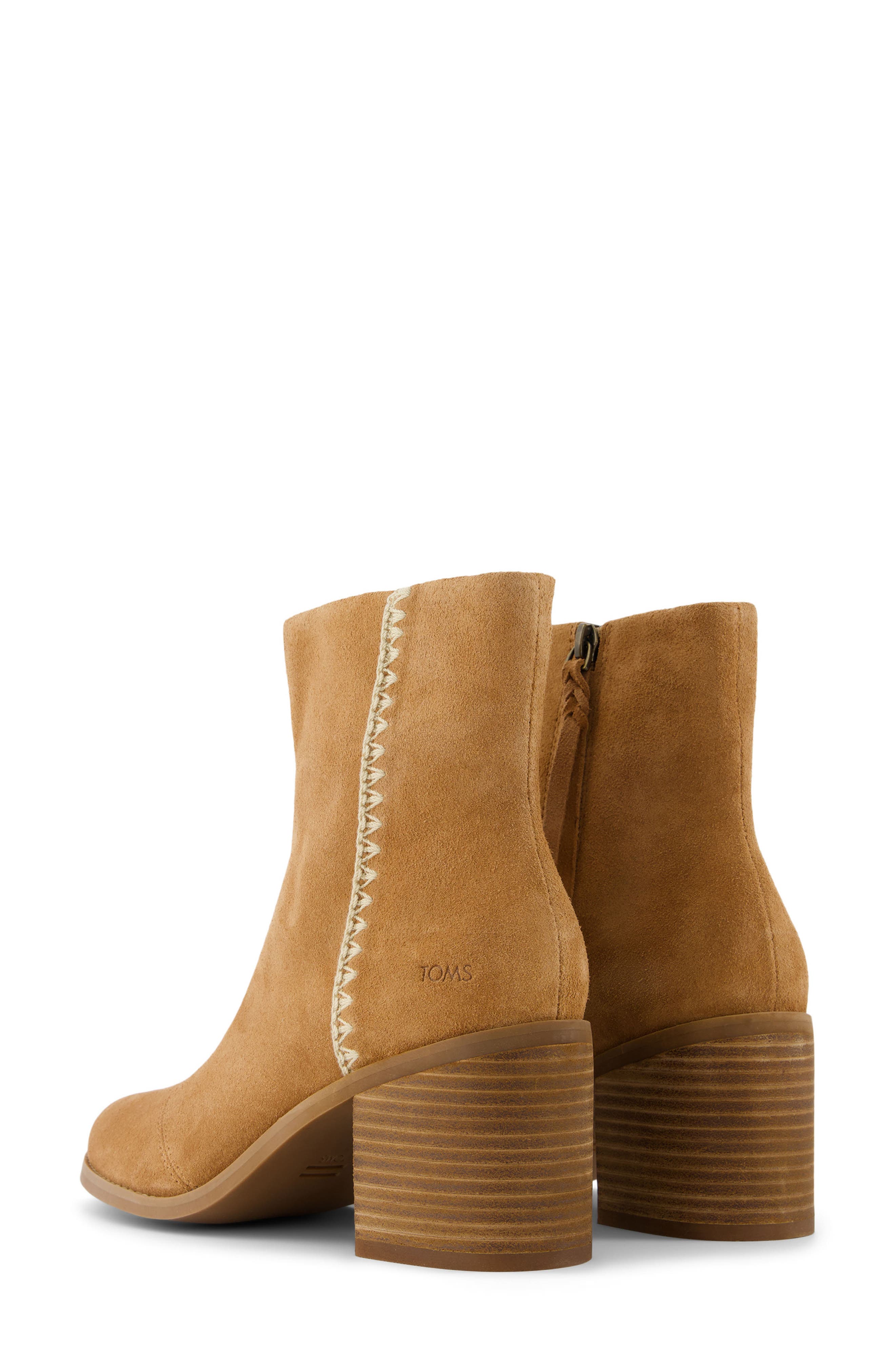 TOMS Evelyn Bootie, Alternate, color, Brown